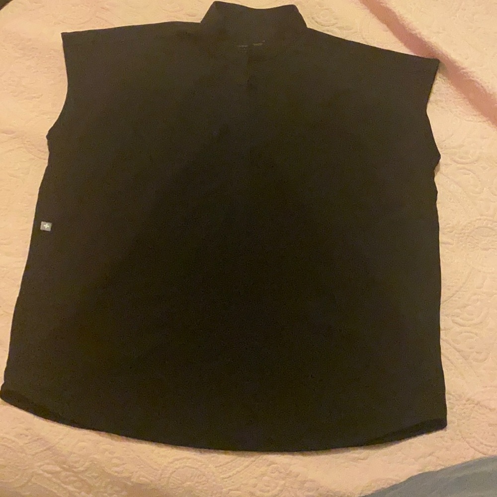 Figs black Rafaela scrub top